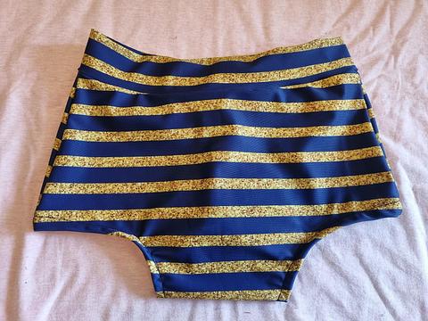 Blue and Gold Booty Shorts